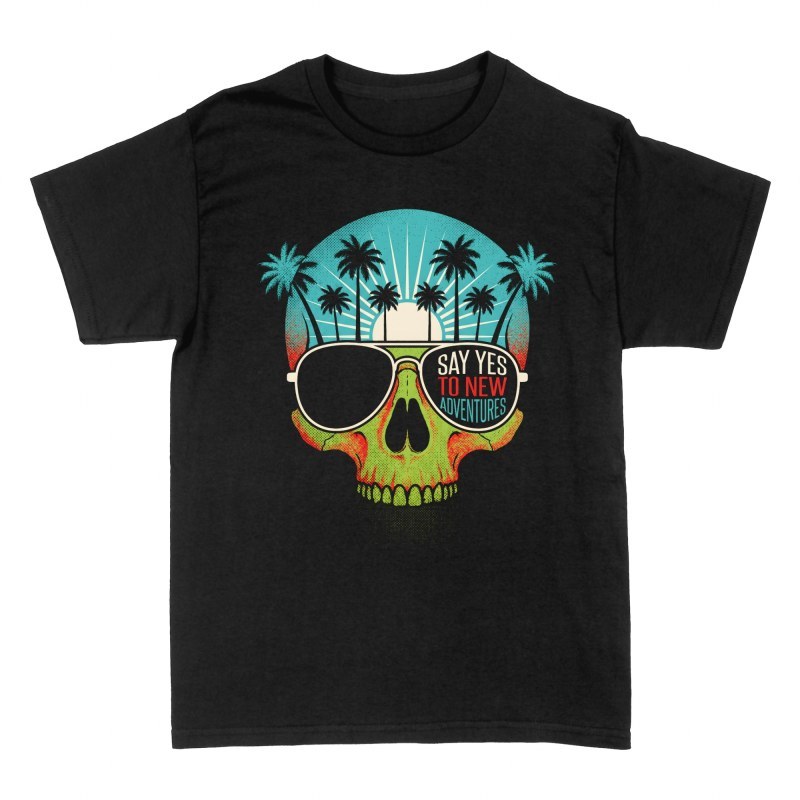 T-shirts: Tropischer Totenkopf Abenteuer
