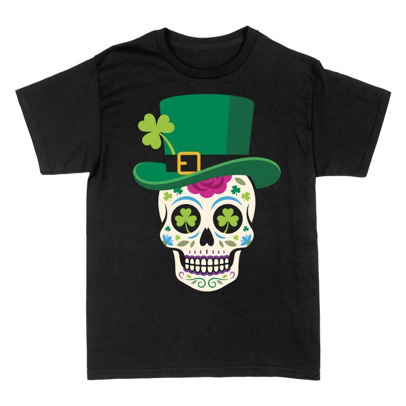 T-shirts: St. Patrick Zuckersch&auml;del mit Kleeblatt-Hut