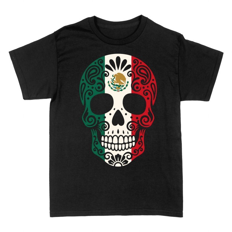 T-shirts: Mexiko-Flagge Zuckersch&auml;del