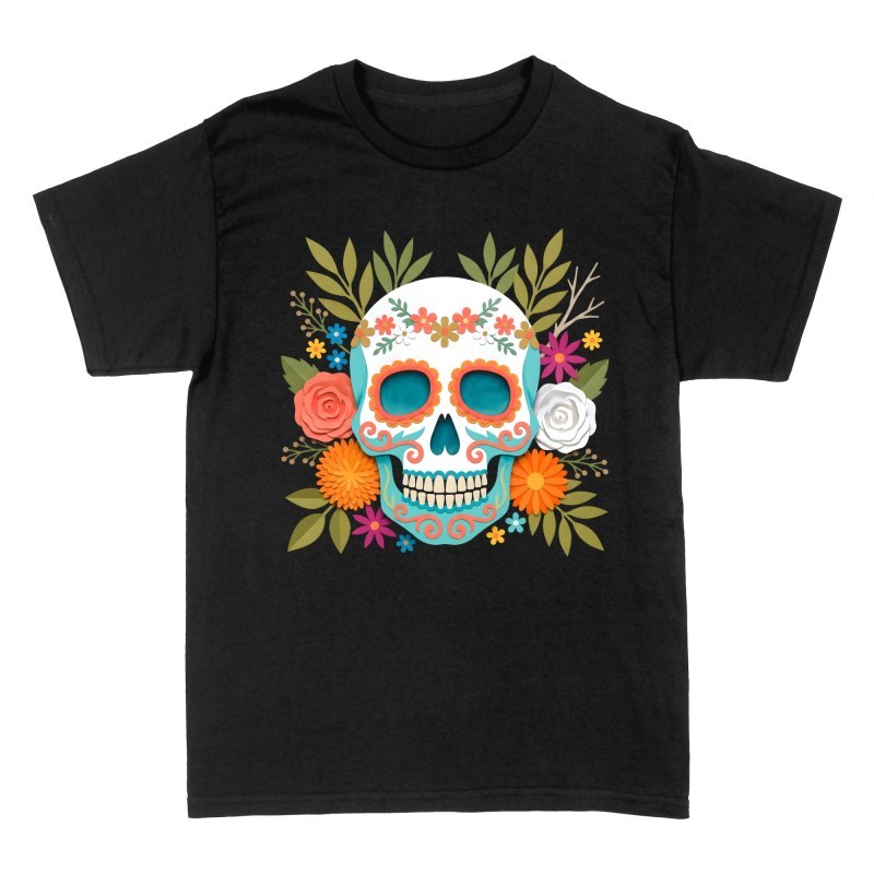 T-shirts: Zuckersch&auml;del Papercraft mit Blumen