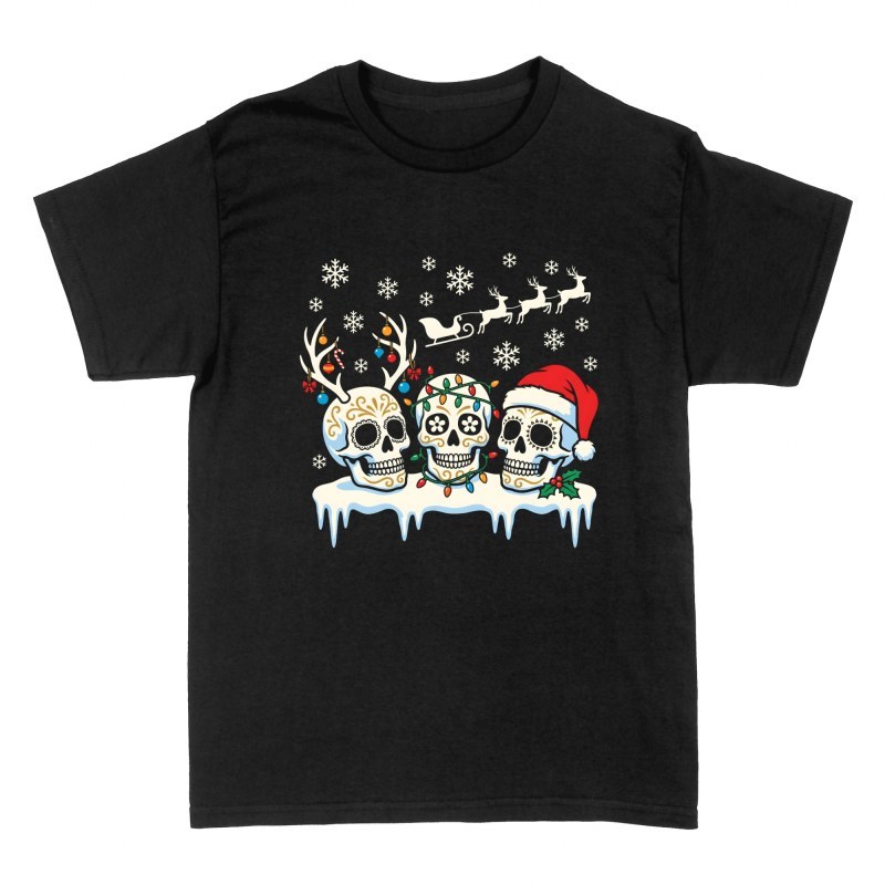 T-shirts: Weihnachtliche Sugar Skulls