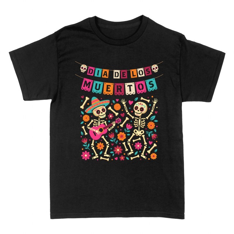 T-shirts: Tanzende Skelette &amp; Mariachi Dia de los Muertos