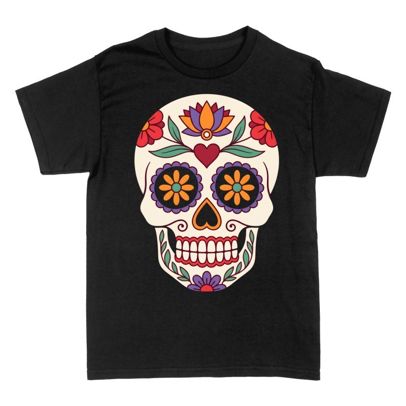 T-shirts: Zuckersch&auml;del mit Blumen und Herz