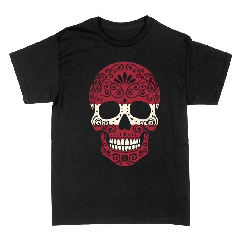 T-shirts: Mexikanischer Totenkopf Lettland