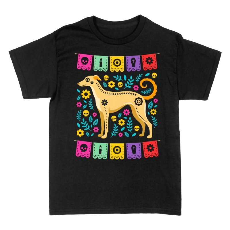 T-shirts: Windhund D&iacute;a de los Muertos