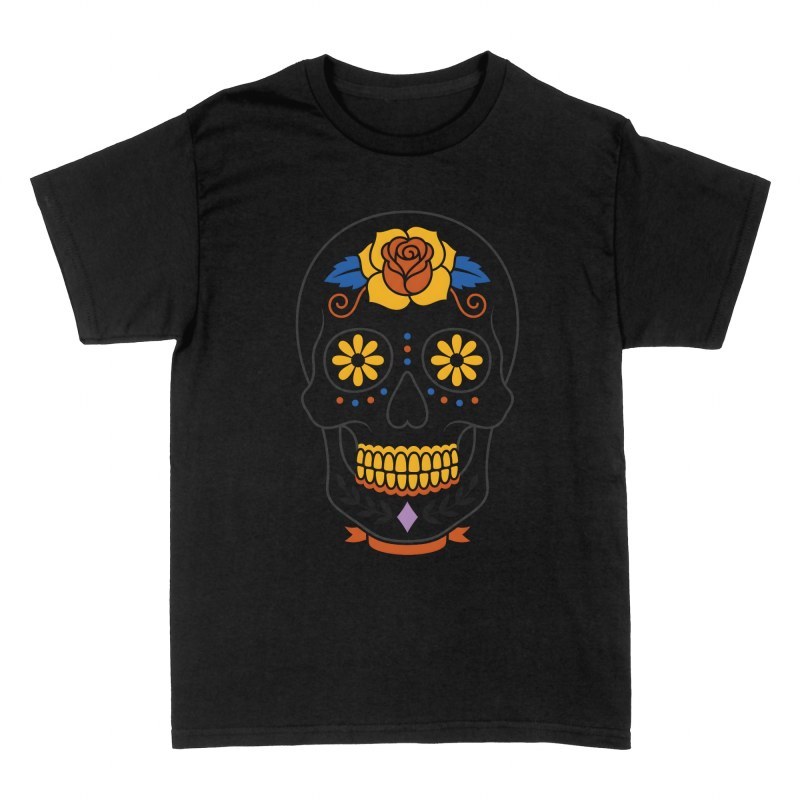 T-shirts: Zuckersch&auml;del mit Blumen und Rose