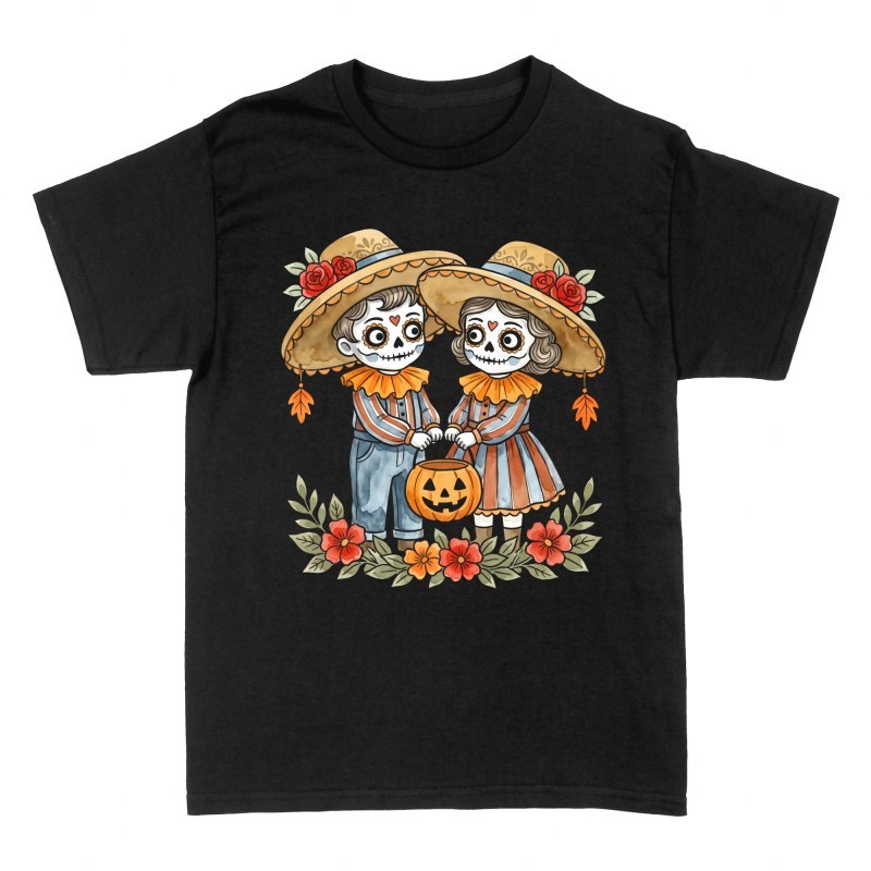 T-shirts: Catrina Kinder mit K&uuml;rbis