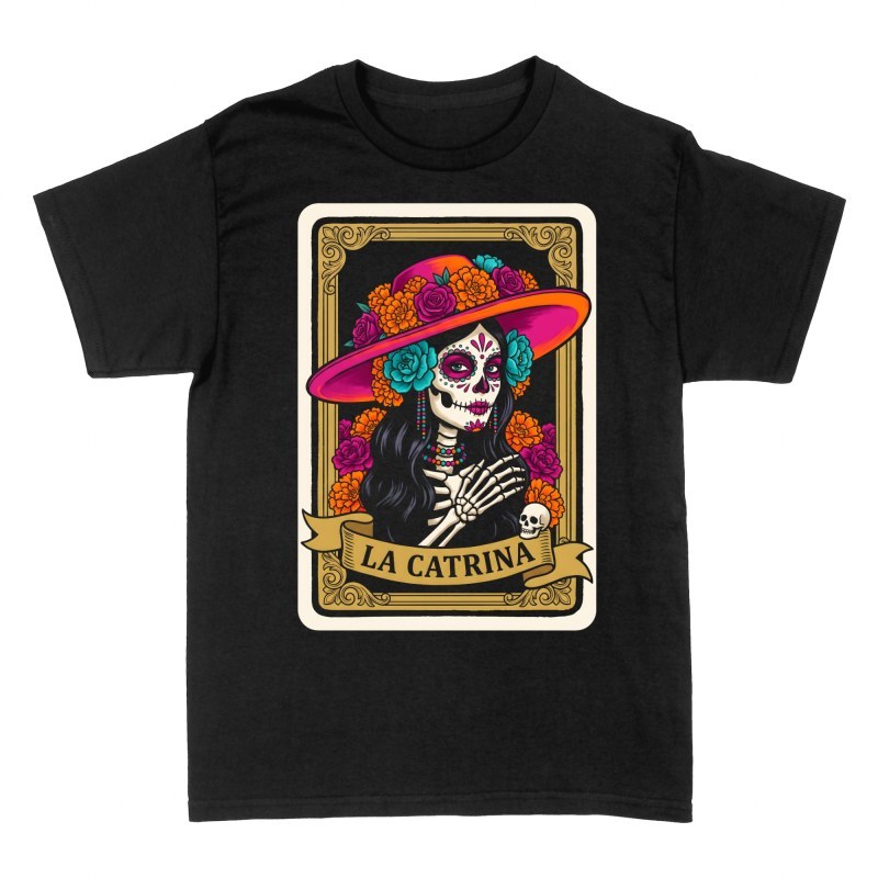T-shirts: La Catrina mexikanische Lotteriekarte