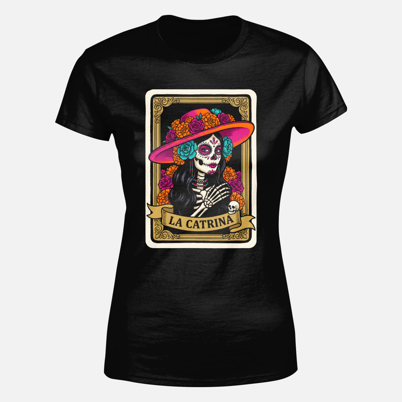 T-shirts: La Catrina mexikanische Lotteriekarte