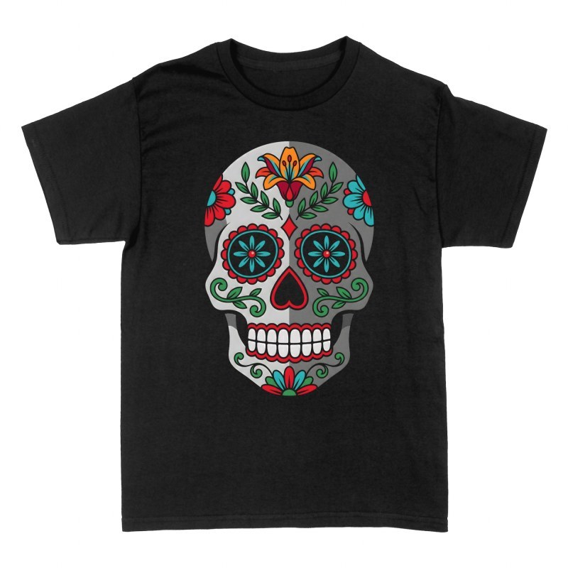 T-shirts: Floral verzierter Zuckersch&auml;del