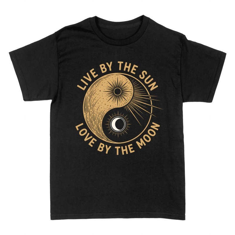 T-shirts: Yin Yang Sonne und Mond