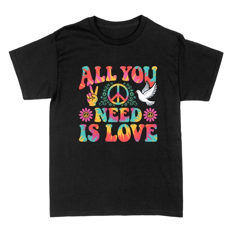 T-shirts: Frieden und Liebe Tie-Dye Peace-Zeichen