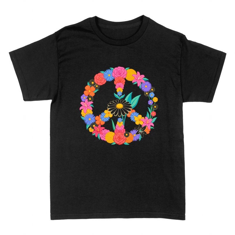 T-shirts: Florales Friedenszeichen
