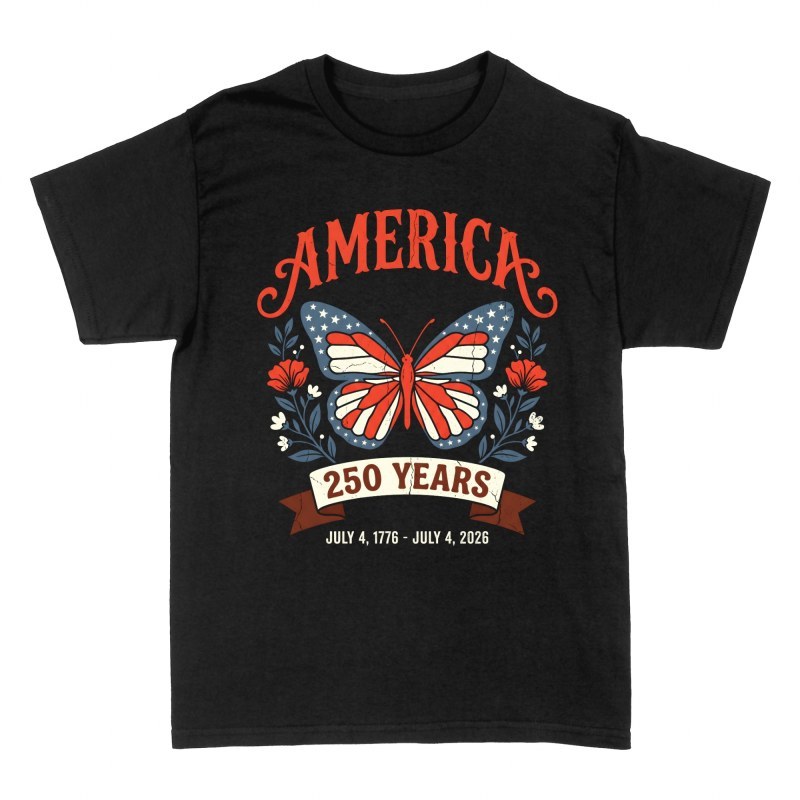 T-shirts: Patriotischer Schmetterling 250 Jahre USA
