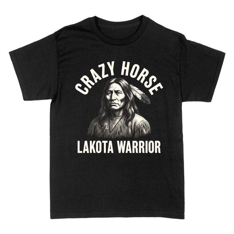 T-shirts: Crazy Horse Lakota Krieger Portr&auml;t