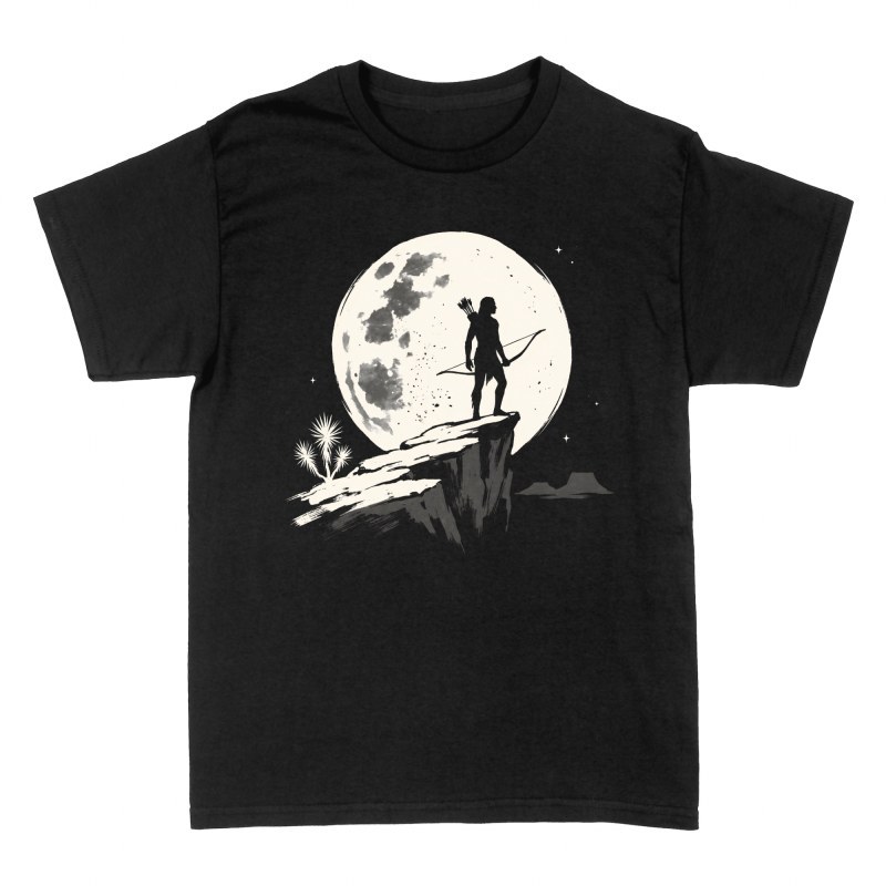 T-shirts: Indigener Bogensch&uuml;tze bei Vollmond