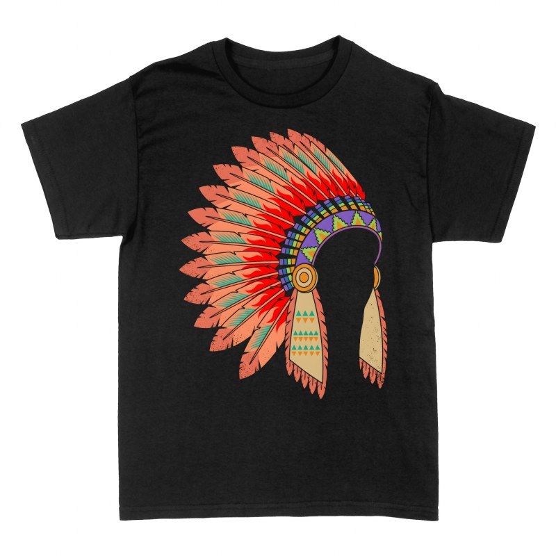 T-shirts: Indianer Federschmuck Vintage