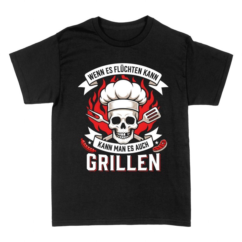 T-shirts: Wenn es fl&uuml;chten kann grillen