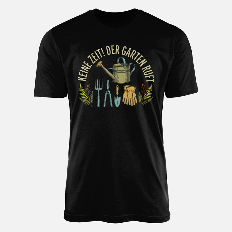 T-shirts: Keine Zeit Der Garten Ruft Vintage Giesskanne