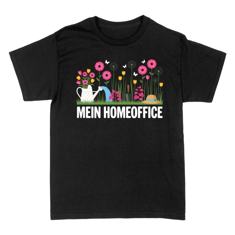 T-shirts: Mein Homeoffice Garten