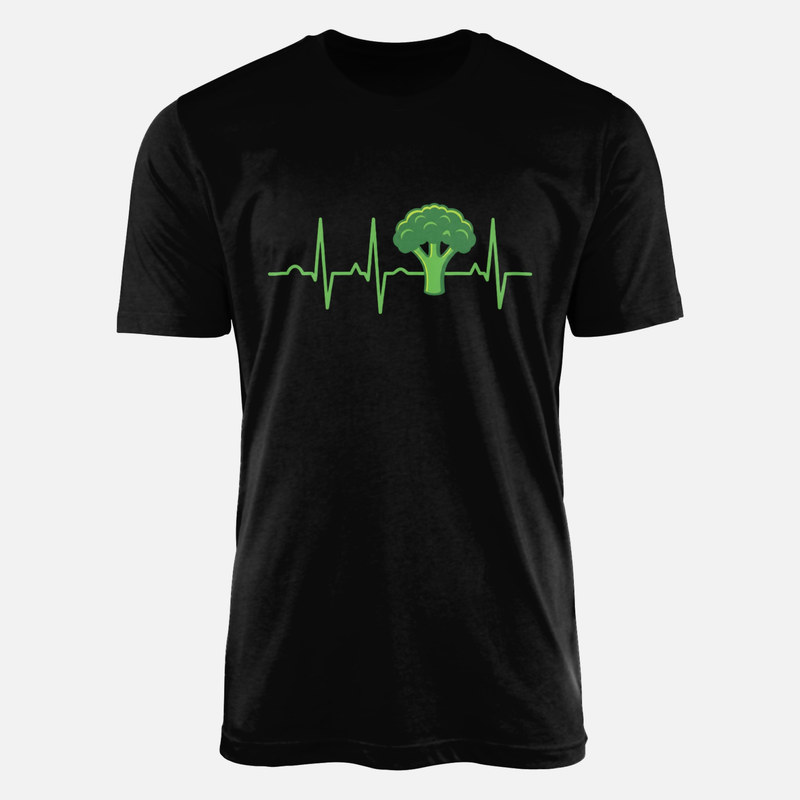 T-shirts: Brokkoli Herzschlag EKG