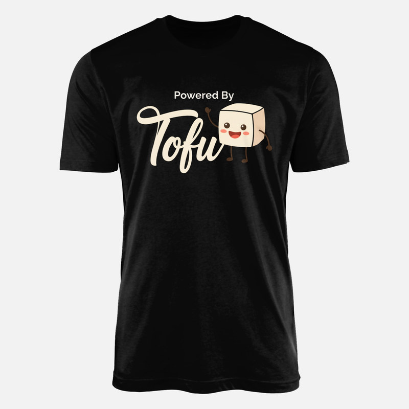T-shirts: Powered By Tofu Niedlicher Tofu-Block