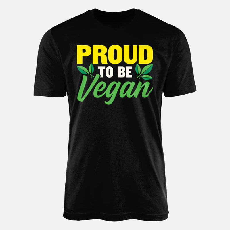 T-shirts: Stolz vegan mit gr&uuml;nen Bl&auml;ttern