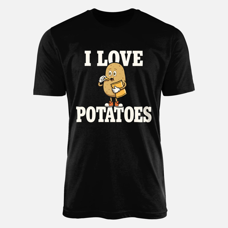 T-shirts: Kartoffel isst Chips I Love Potatoes