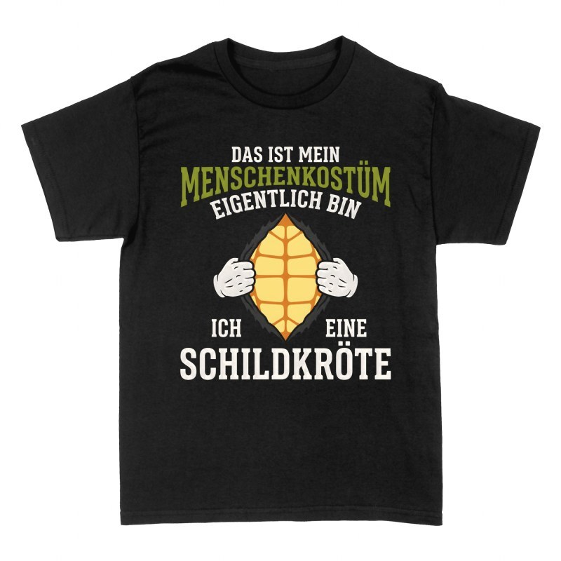 T-shirts: Menschenkost&uuml;m Schildkr&ouml;te