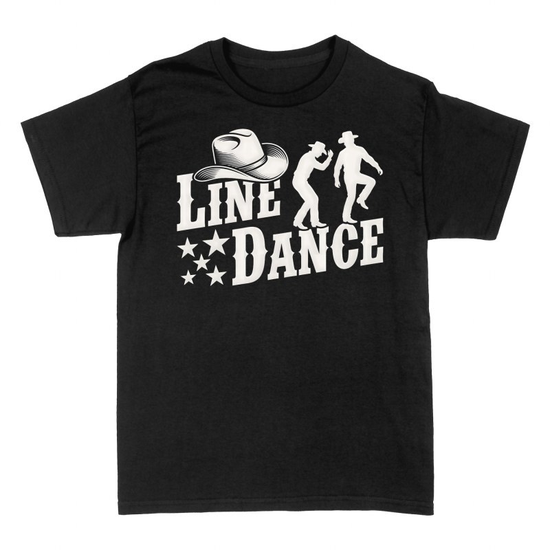 T-shirts: Line Dance Westernhut und Tanzen