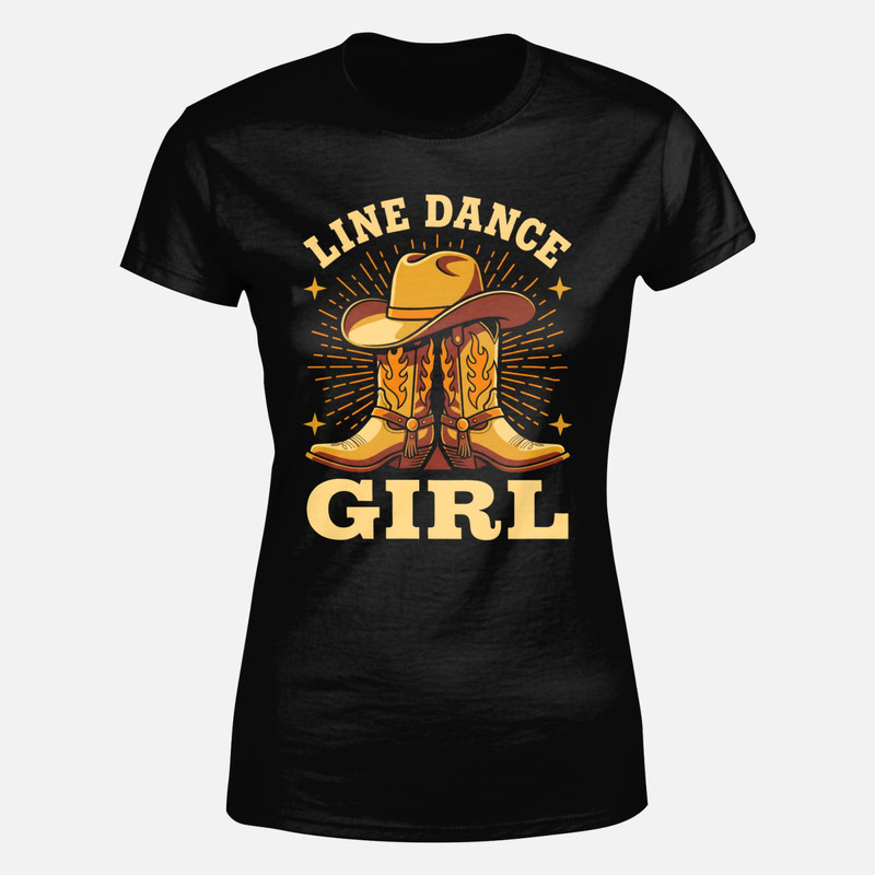 T-shirts: Line Dance Country T&auml;nzerin