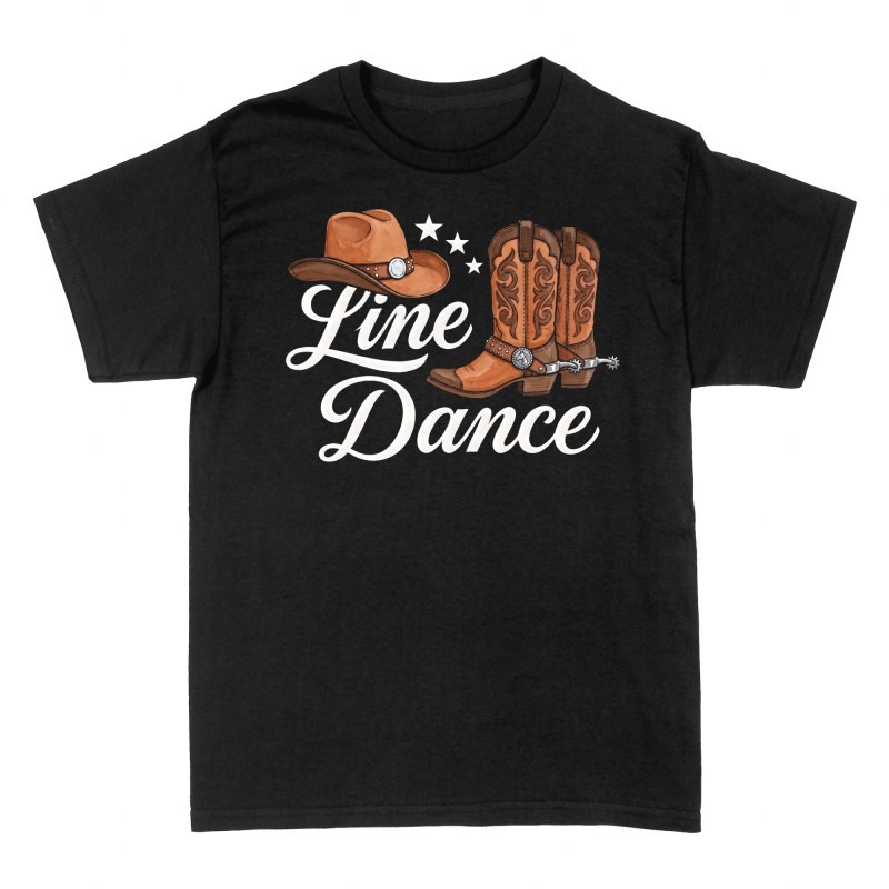T-shirts: Line Dance Cowboystiefel & Hut