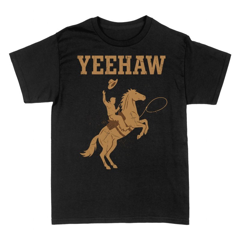 T-shirts: Cowboy auf Pferd Yeehaw