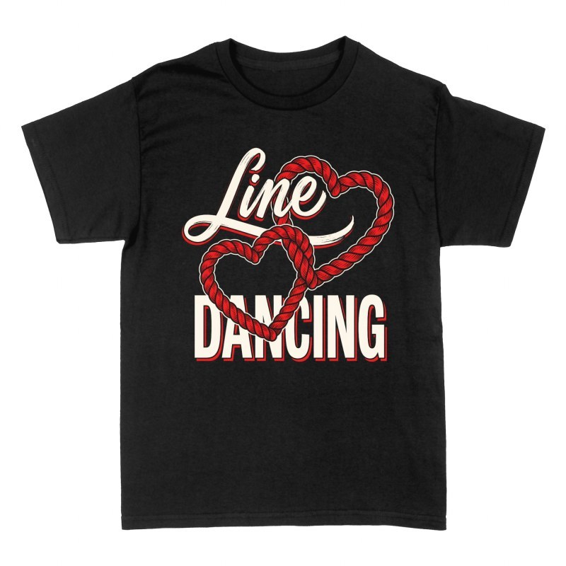 T-shirts: Line Dance Westerntanz Seilherzen