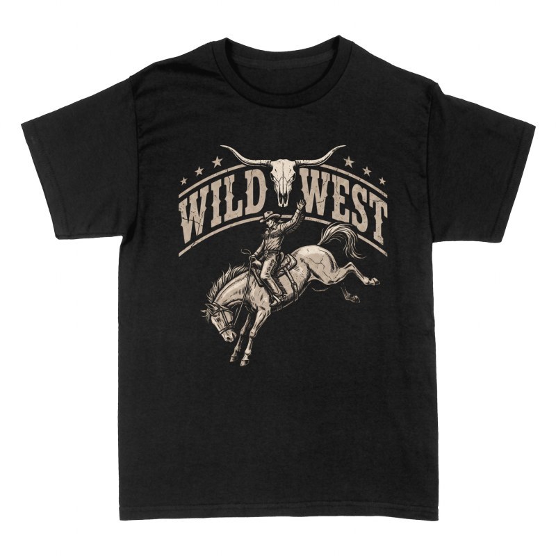 T-shirts: Rodeo-Cowboy im Wilden Westen