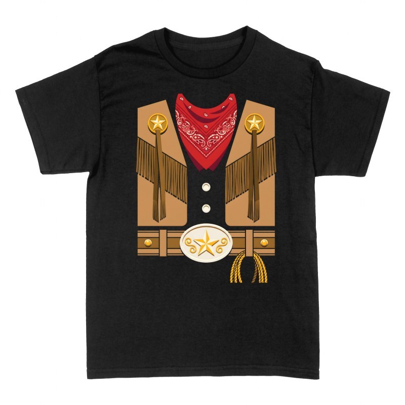 T-shirts: Cowboy-Weste mit Halstuch Kost&uuml;m