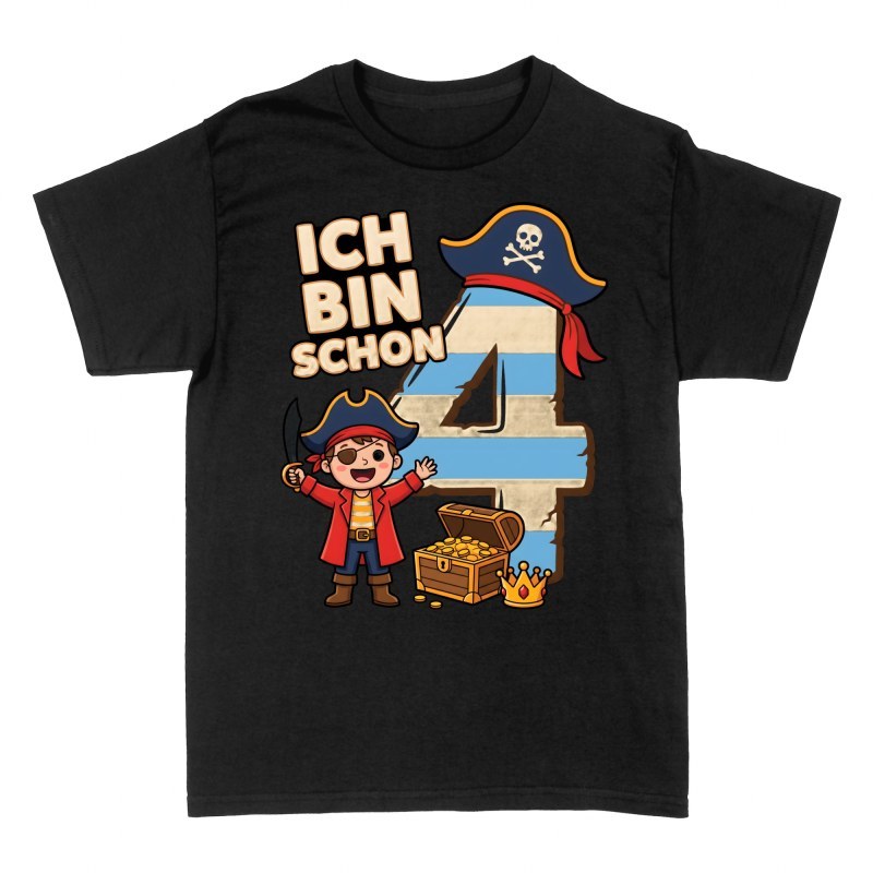T-shirts: Ich bin schon 4 Pirat mit Schatz