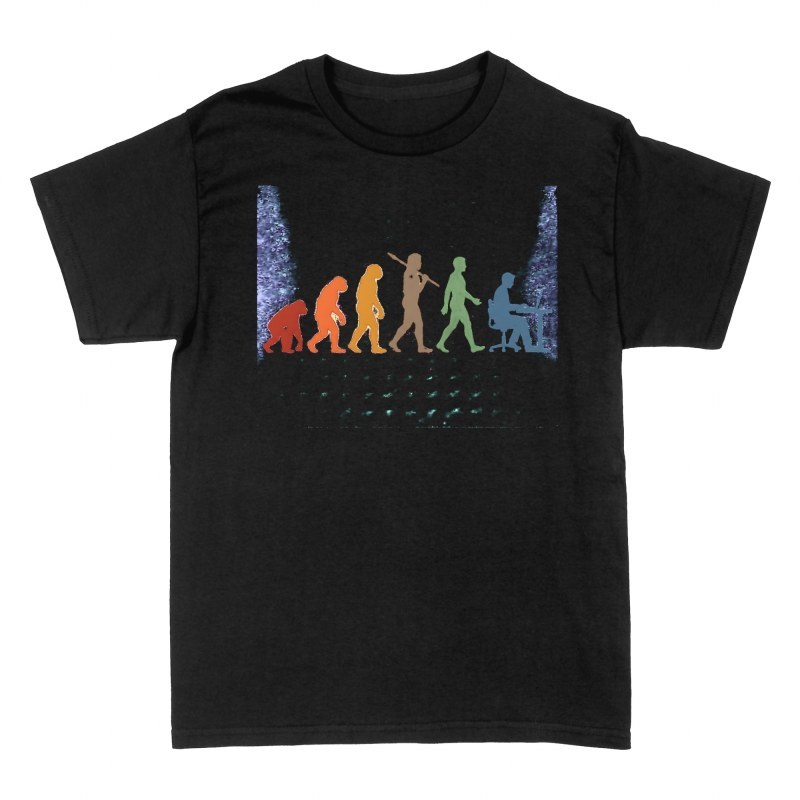 T-shirts: Evolution Mensch zum Computer Laptop