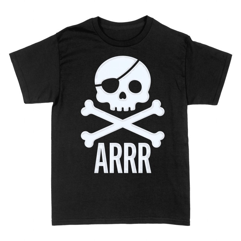 T-shirts: Pirat Totenkopf mit Arrr