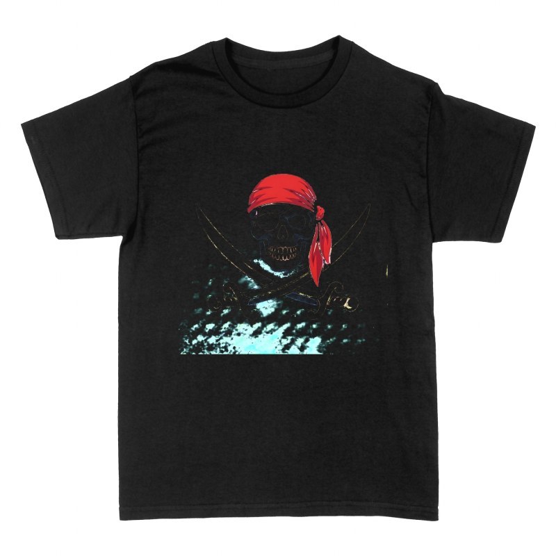 T-shirts: Piratentotenkopf mit gekreuzten S&auml;beln