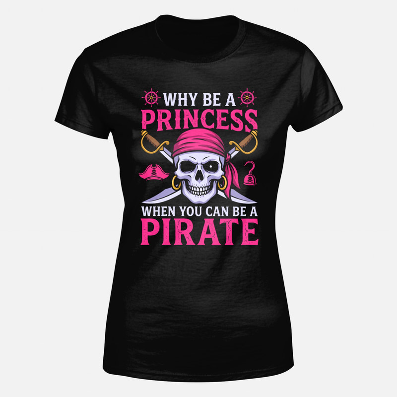 T-shirts: Piratin statt Prinzessin Totenkopf