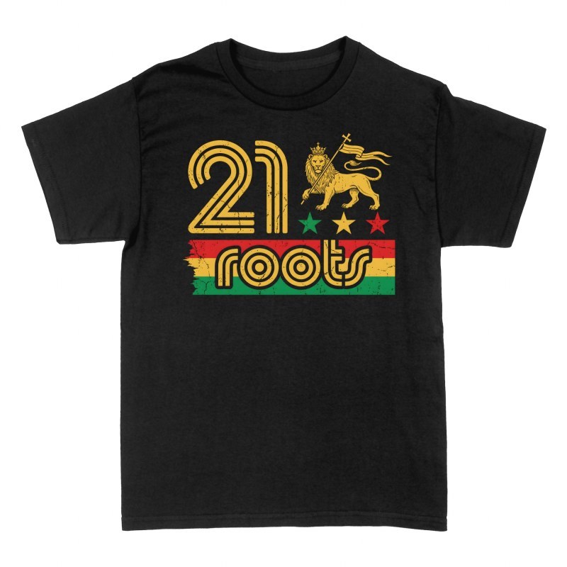 T-shirts: 21 Roots Rasta L&ouml;we