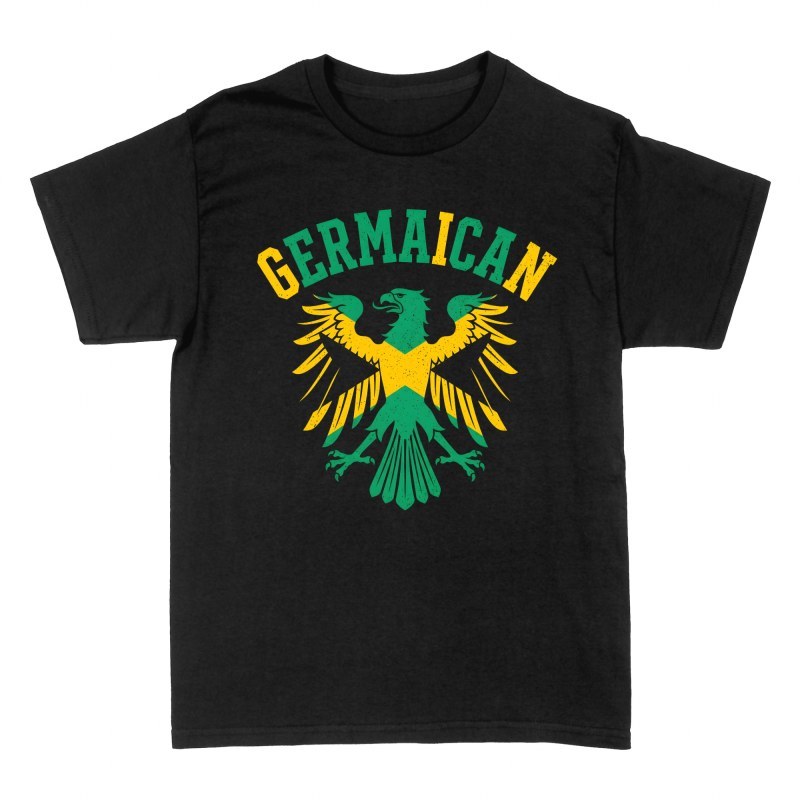 T-shirts: Deutscher Bundesadler mit Jamaika-Flagge