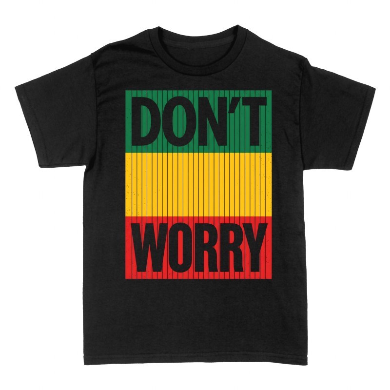 T-shirts: Don't Worry Rasta Streifen