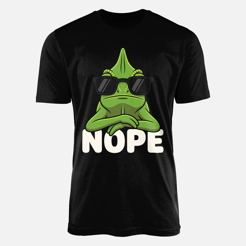 T-shirts: Cham&auml;leon mit Sonnenbrille und Nope