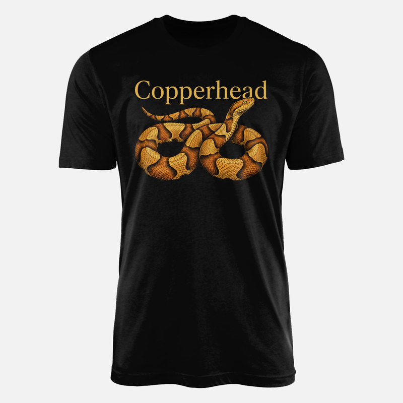 T-shirts: Kupferkopf Schlange Illustration