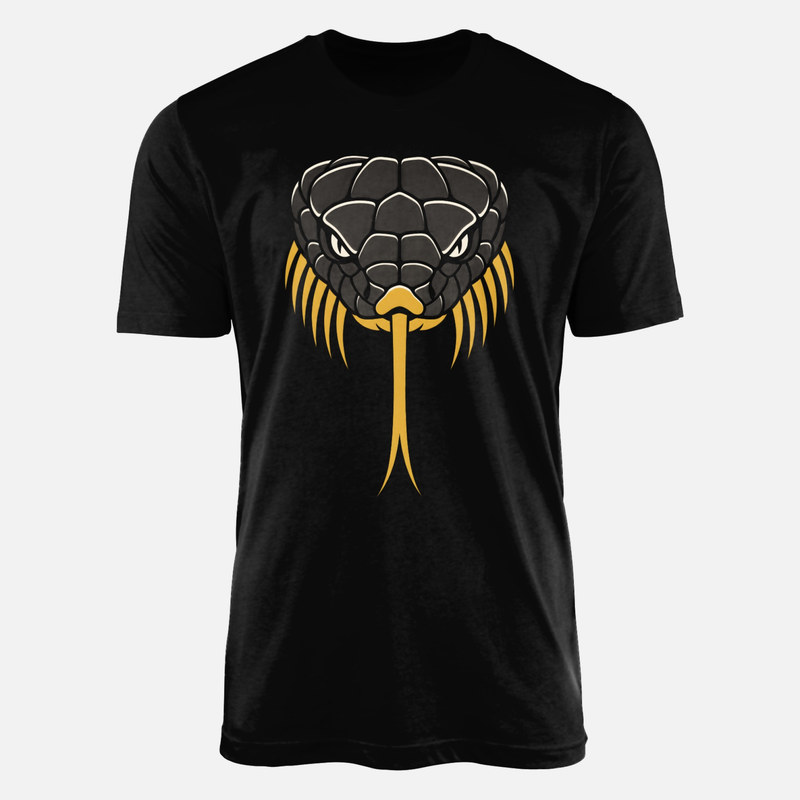T-shirts: Schlangenkopf mit Zunge