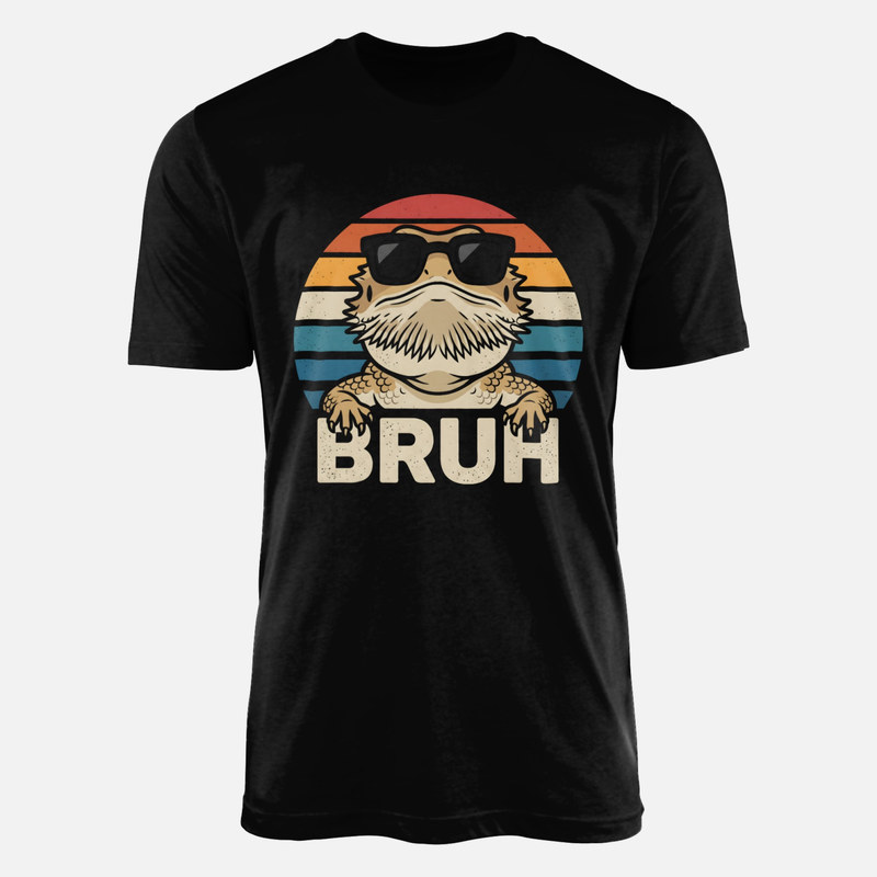 T-shirts: Bartagame mit Sonnenbrille Retro