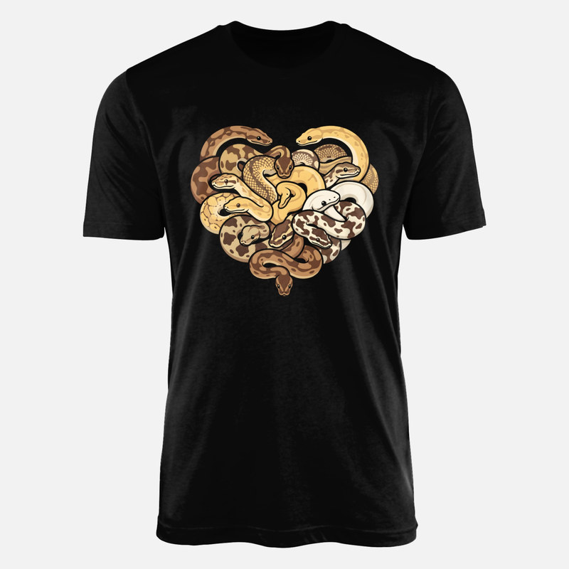 T-shirts: K&ouml;nigspythons als Herz
