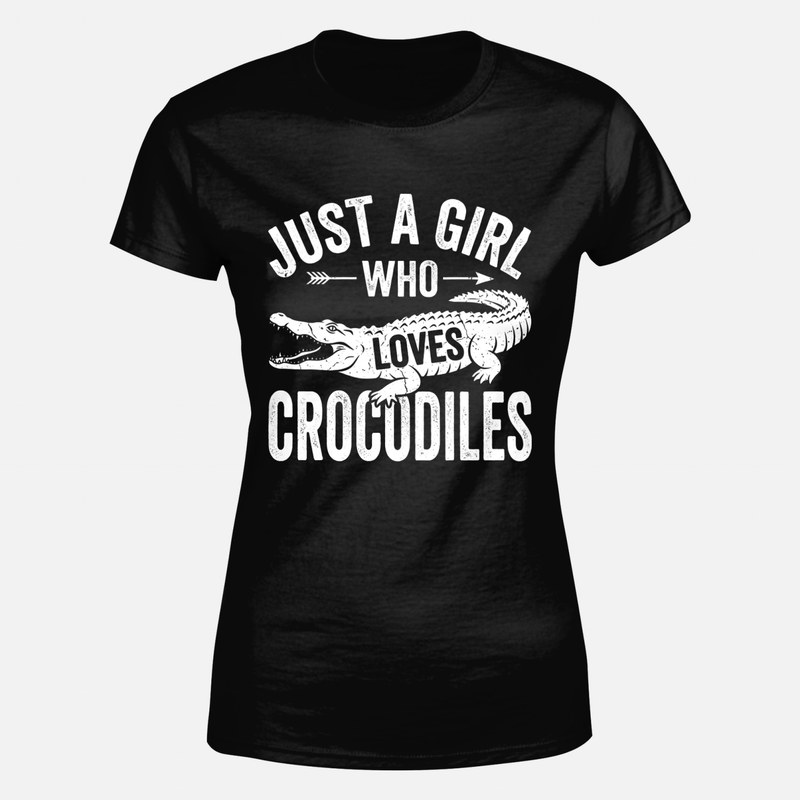T-shirts: M&auml;dchen das Krokodile liebt